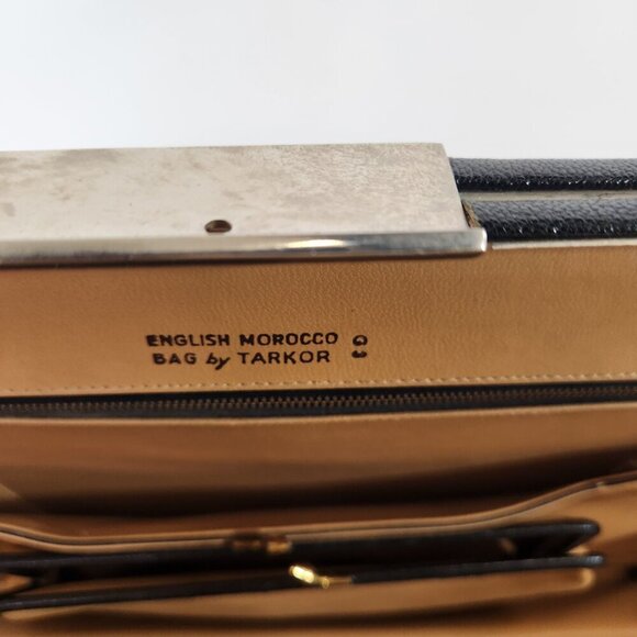 Tarkor English Morocco Tote Bag Briefcase Vintage - Picture 8 of 11